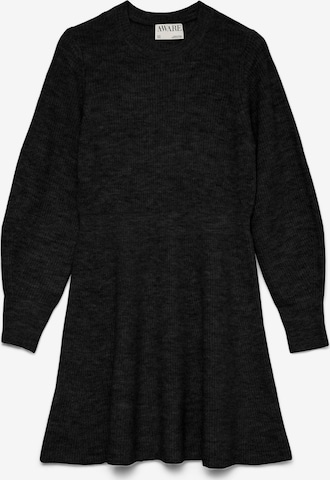 VERO MODA Gebreide jurk 'VMAwangalina' in Zwart: voorkant