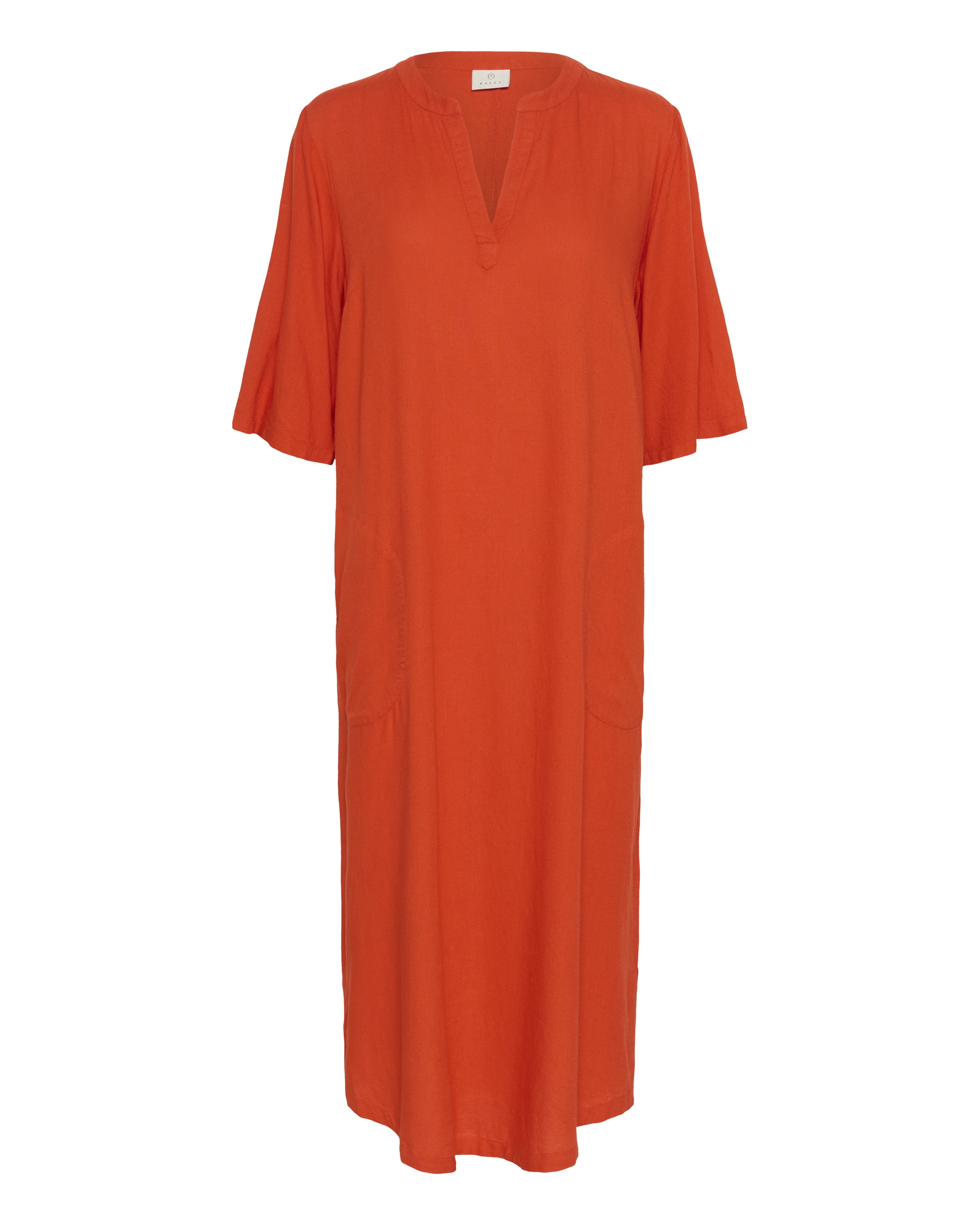 Kaffe Jurk 'Milia' in de kleur Oranje, Productweergave