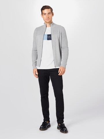 TOM TAILOR Regular Fit Cardigan i grå