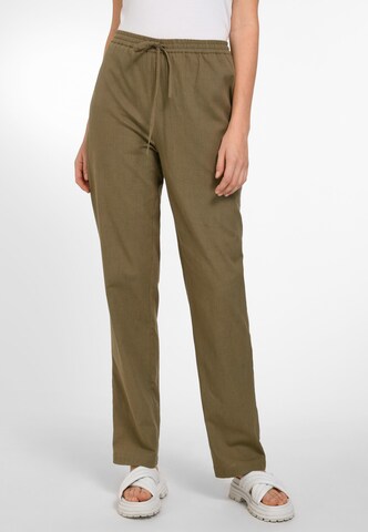 Emilia Lay Regular Pants in Green: front