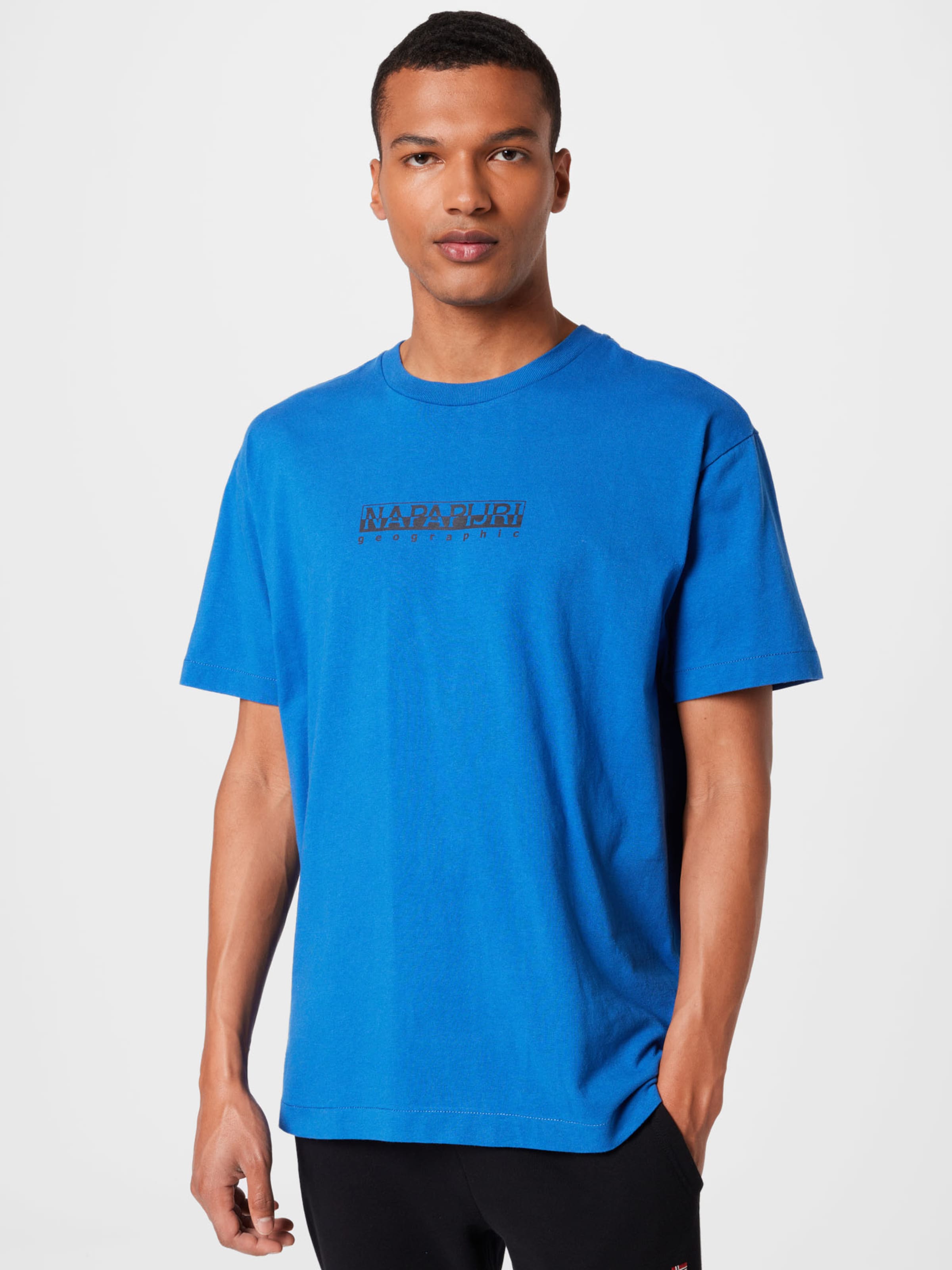 Männer Große Größen NAPAPIJRI T-Shirt in Blau - YD30580 Männer Große Größen NAPAPIJRI T-Shirt in Blau - YD30580
