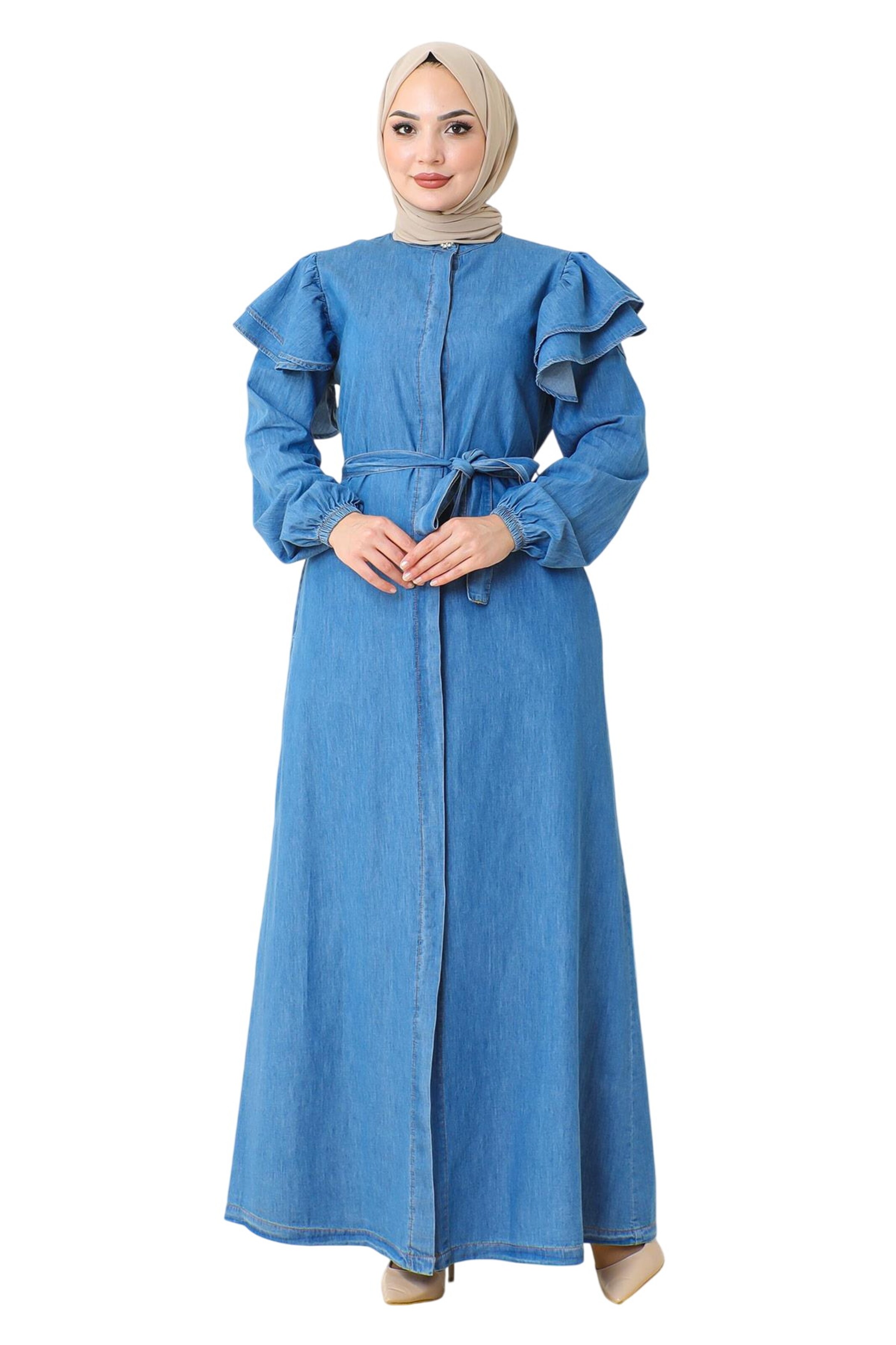 MODAMIHRAM Blousejurk in Blauw