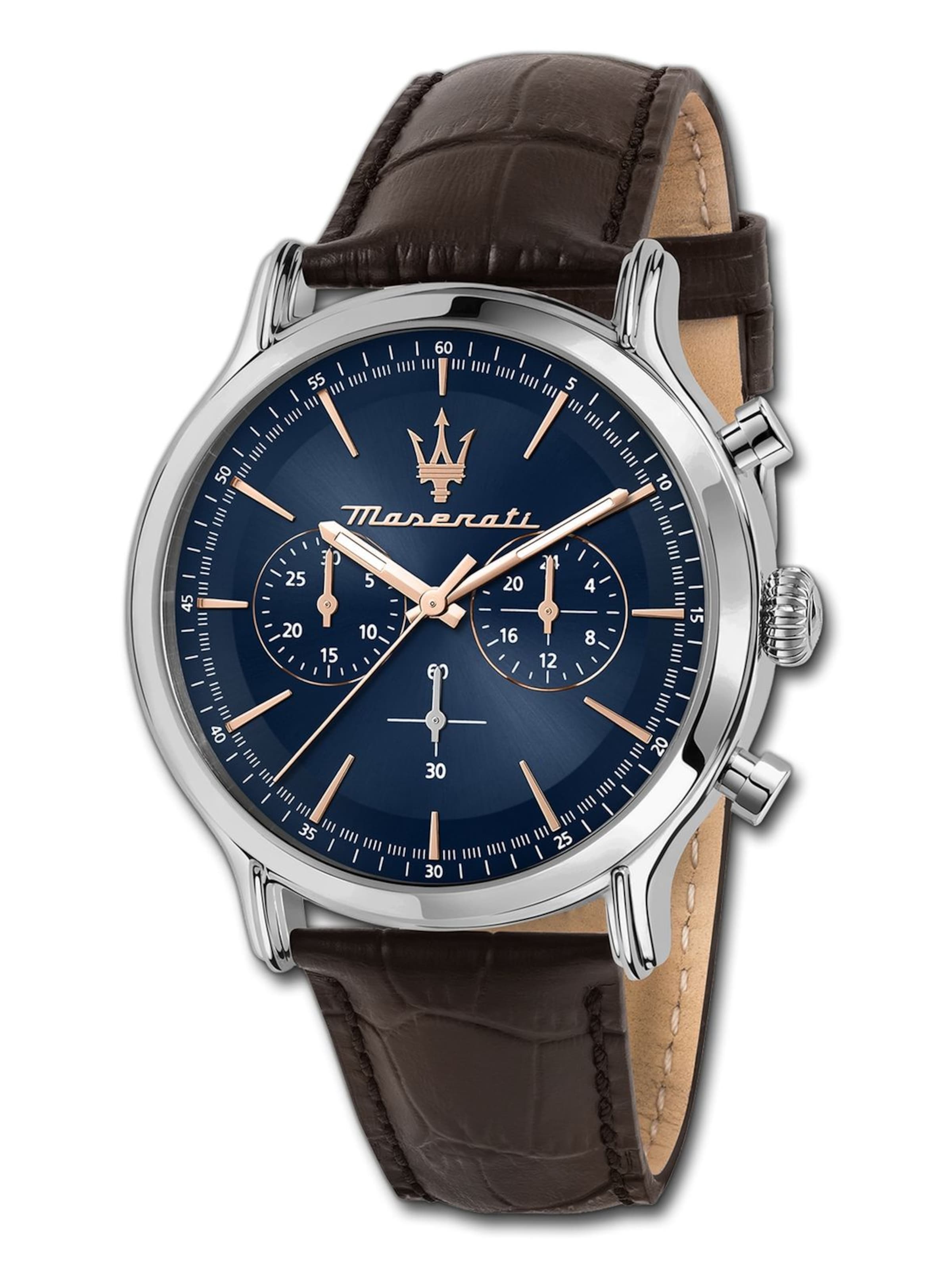 Maserati Analoog horloge in Bruin: voorkant
