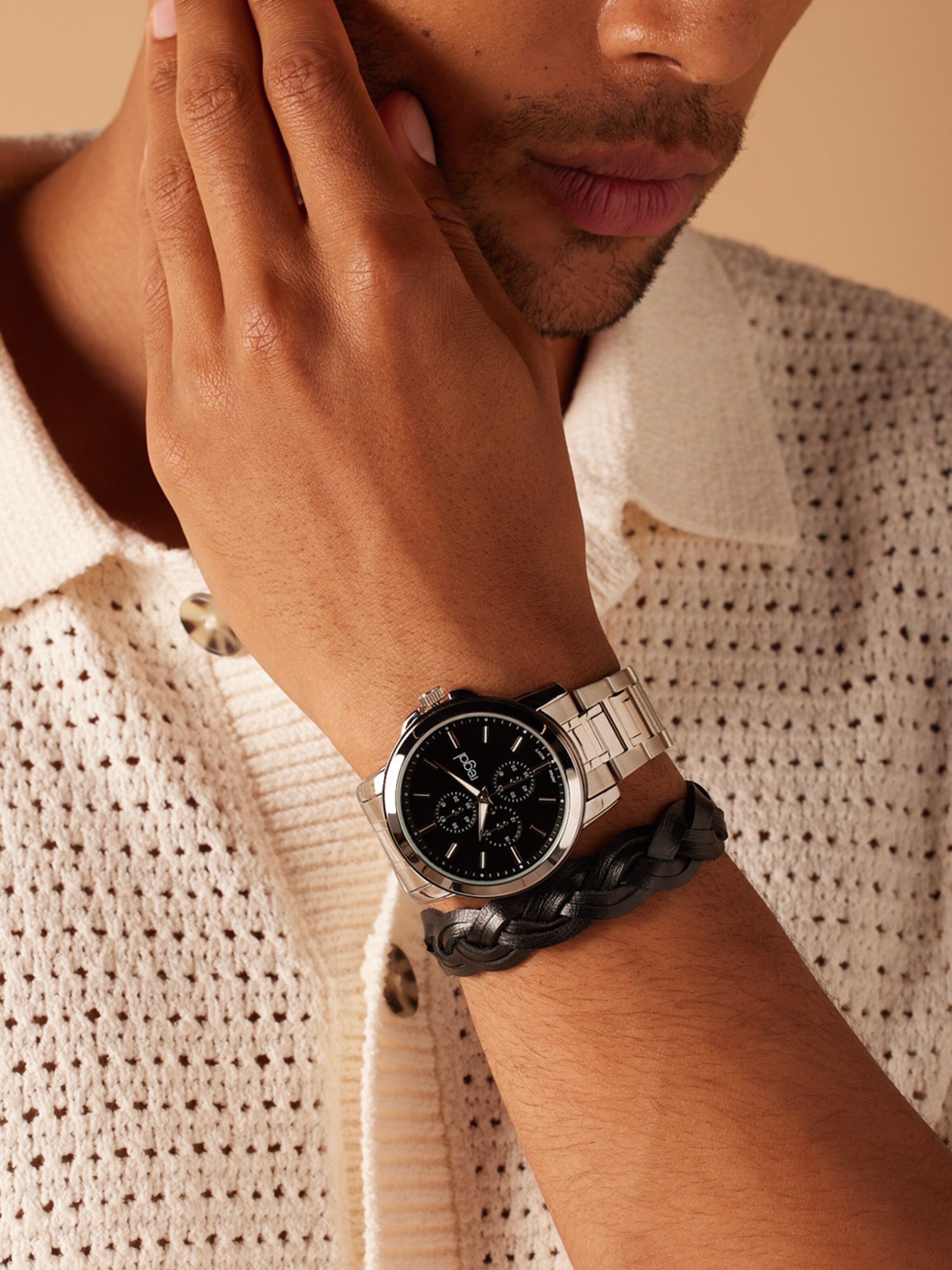 Lucardi Analoog horloge in Zwart