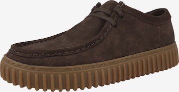 Chaussure à lacets 'Torhill Lo' CLARKS en marron : devant