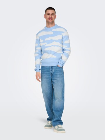 Only & Sons Sweater 'ONSCLARK' in Blue