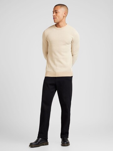 JACK & JONES Sweater 'JJEGlobe' in Beige