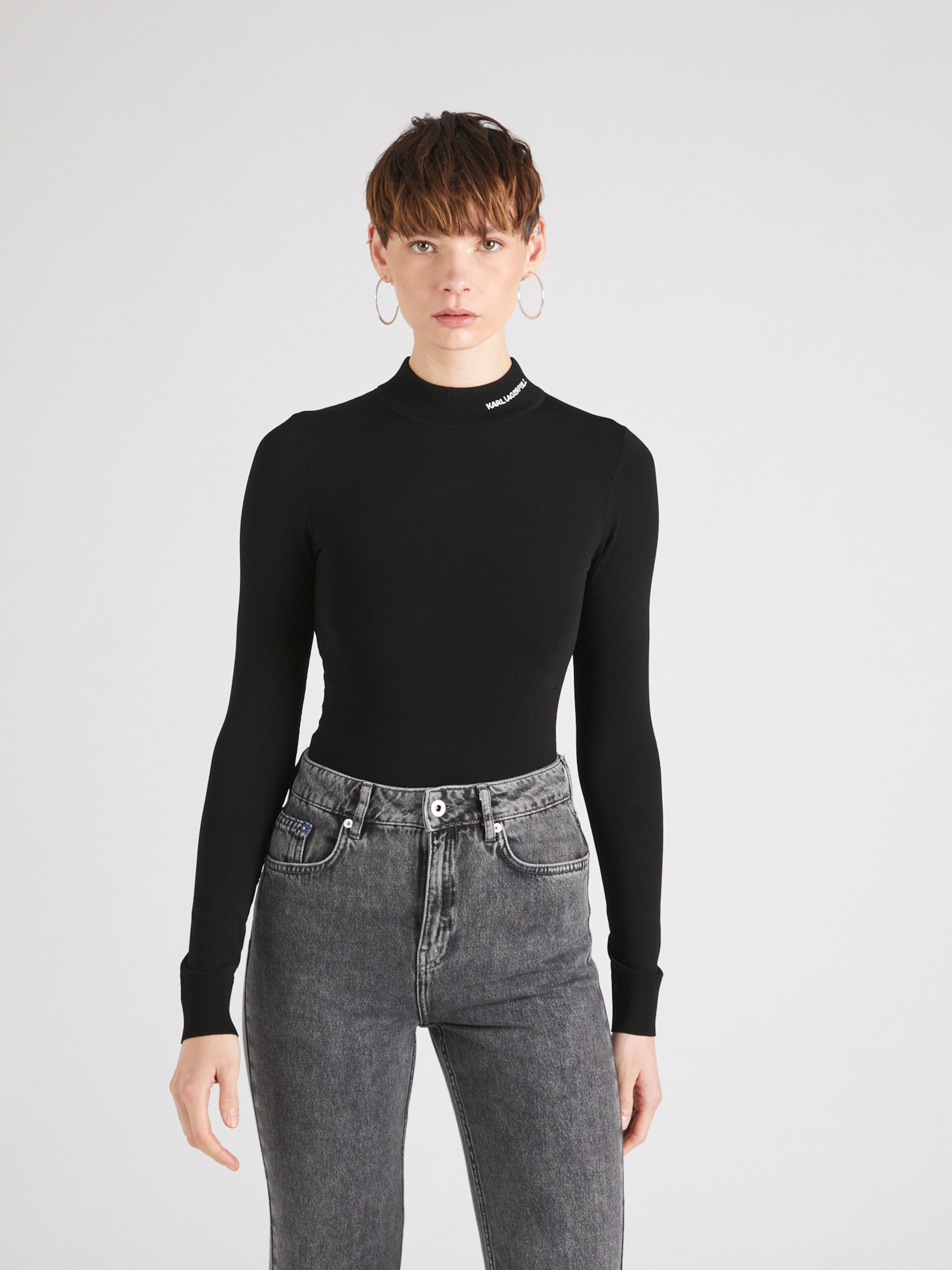 Karl Lagerfeld Trui CLASSIC in Zwart ABOUT YOU
