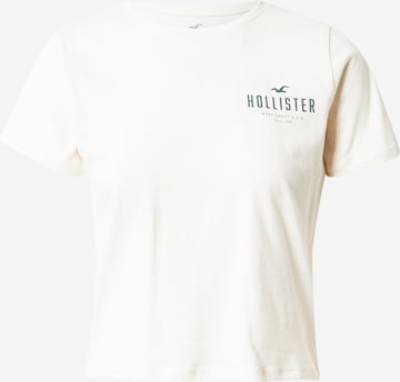 HOLLISTER Tričko – béžová: přední strana
