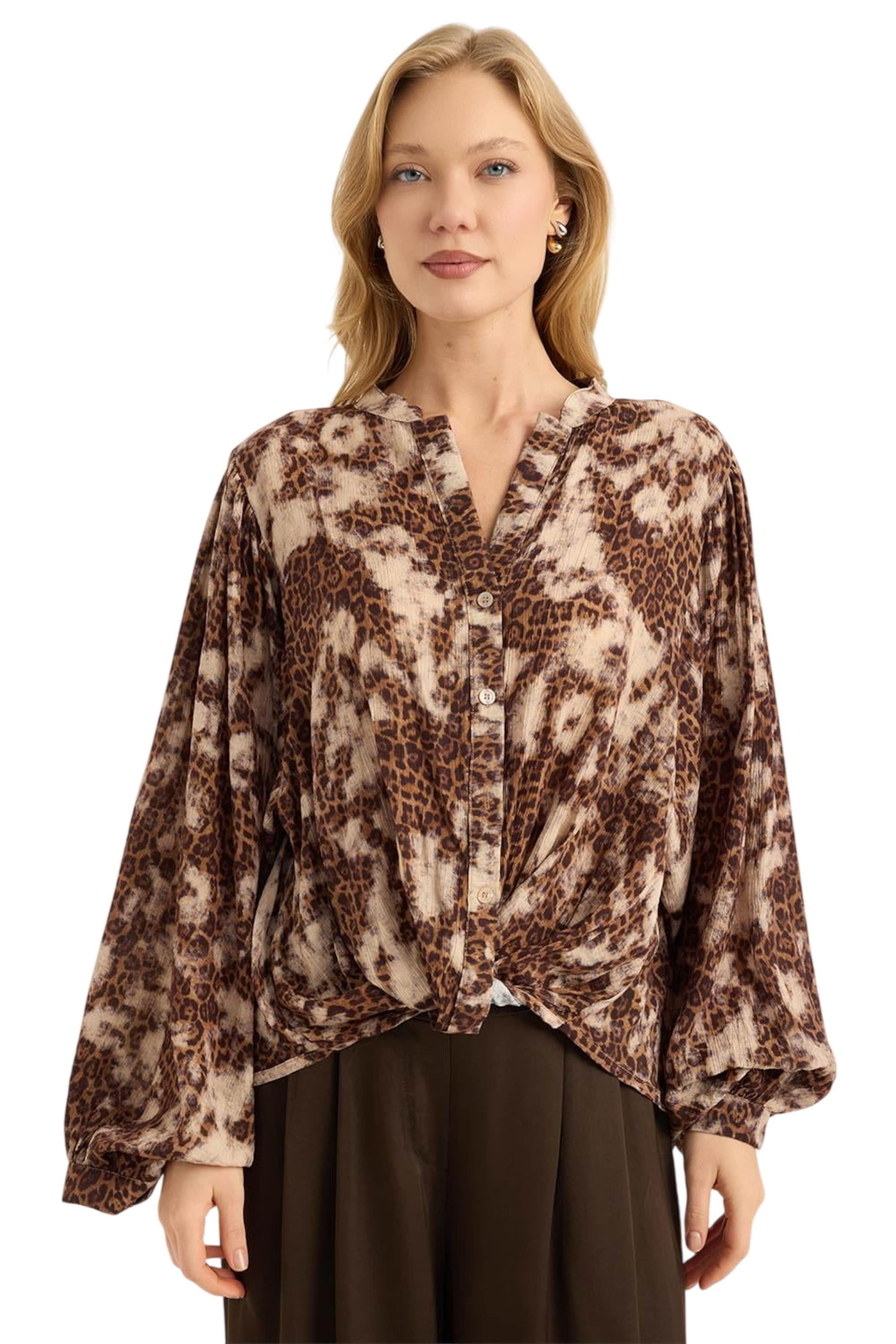 HOME STORE Blouse in Beige: voorkant