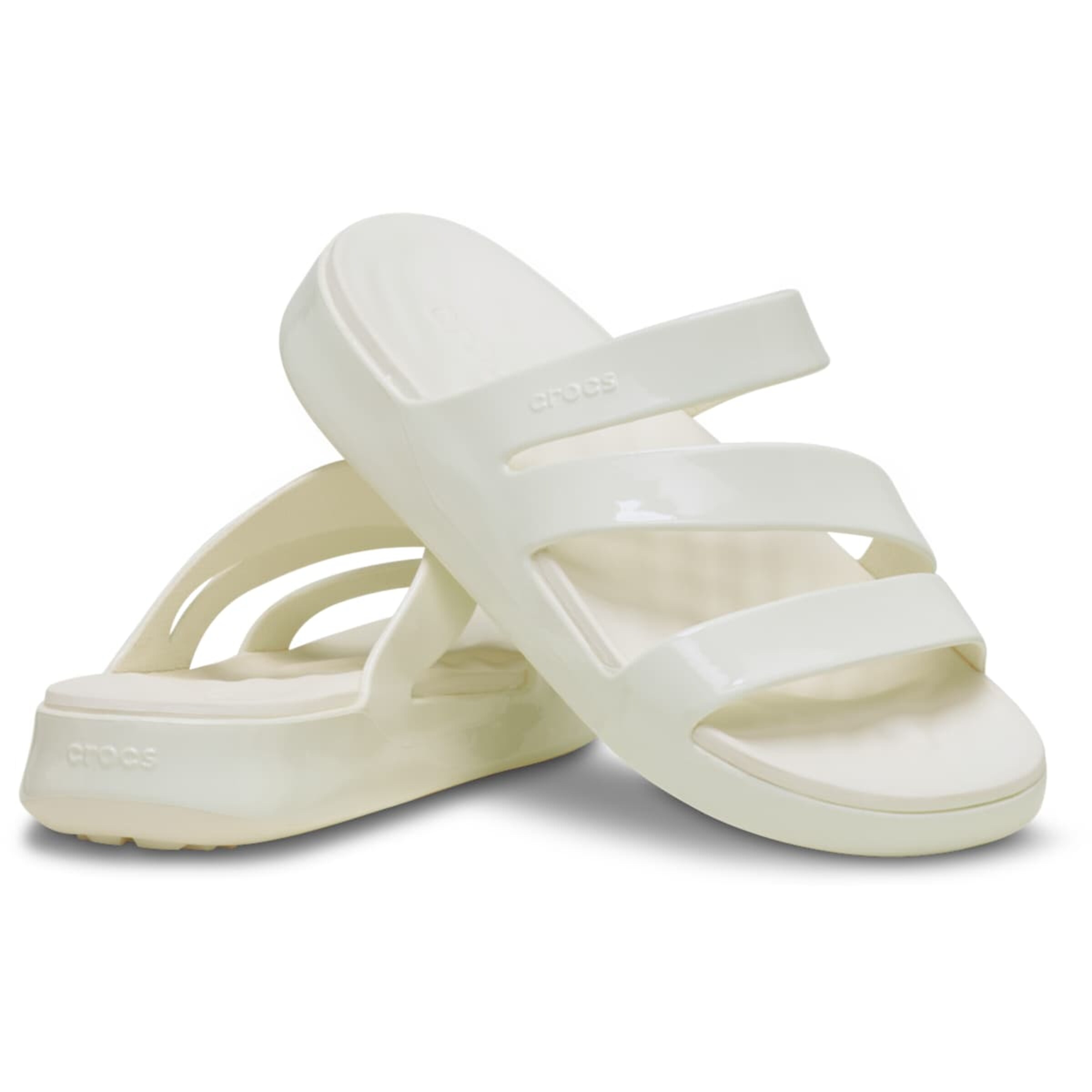 Crocs - Sapato aberto 'Getaway' em branco
