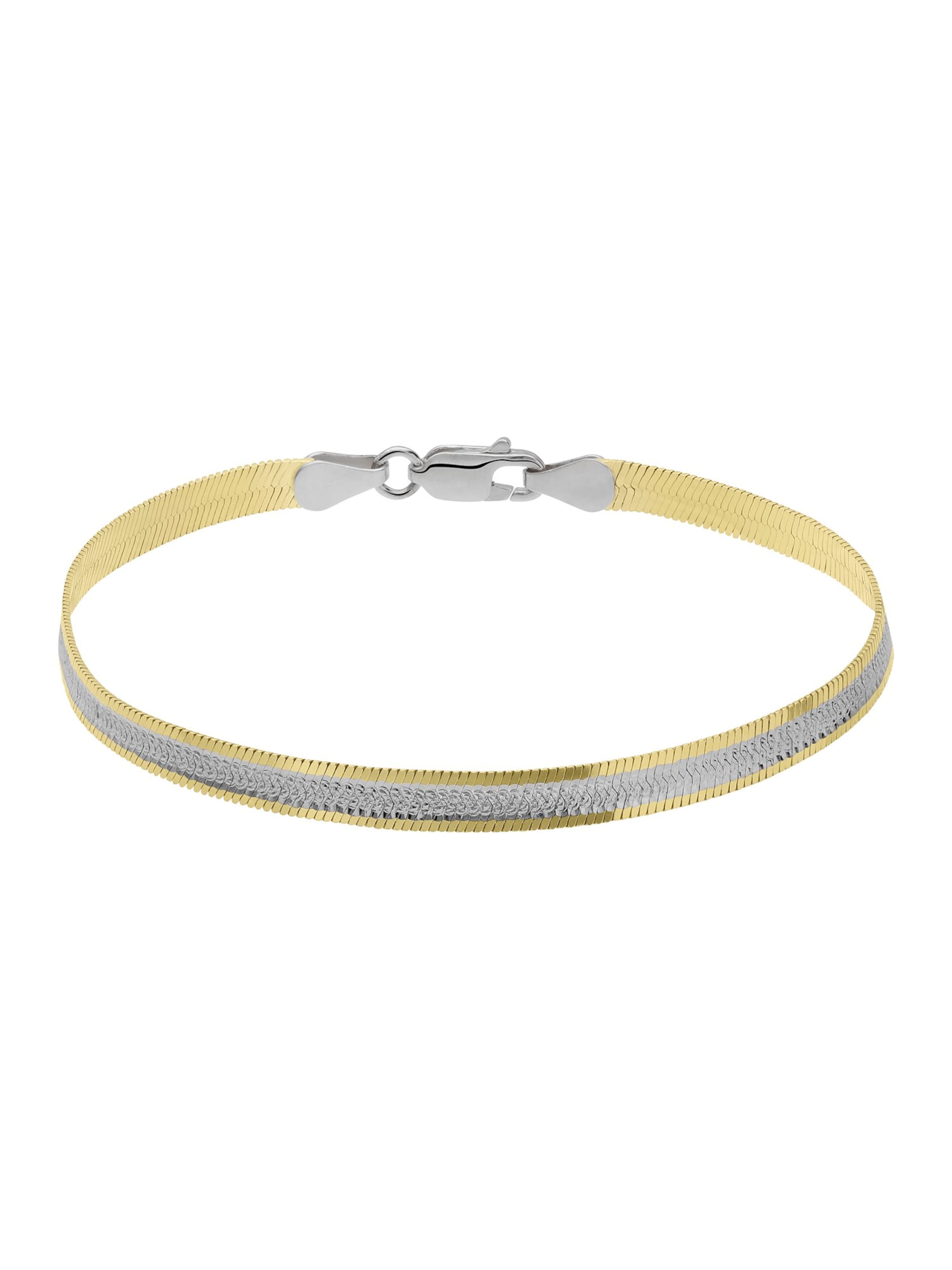 Lucardi Bracelet 'Einfach' in Gold: front