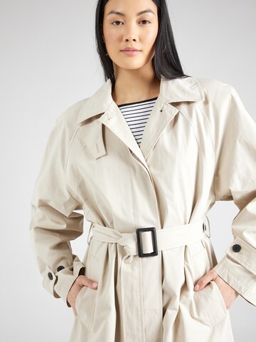 TOPSHOP Between-Seasons Coat in Beige