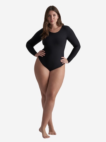 Body modelant 'Bodysuit Long Sleeve' Bye Bra en noir