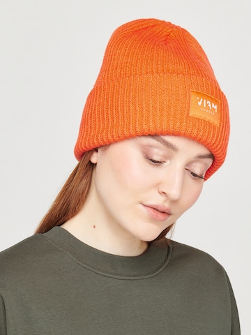 ABOUT YOU x VIAM Studio Beanie 'Intense' in Orange