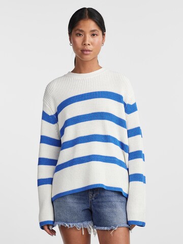 PIECES Pullover 'SABINA' i hvid: forside