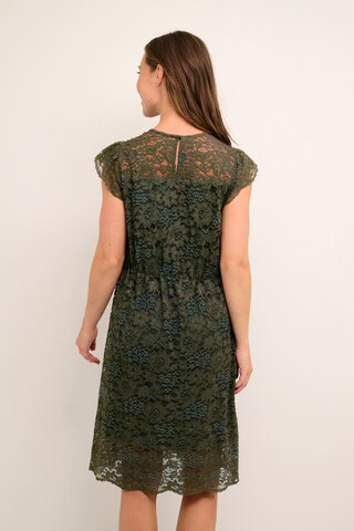 Cream Dress 'Lacy' in Green