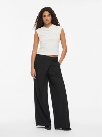 Noisy may - Pierna ancha Pantalón en negro