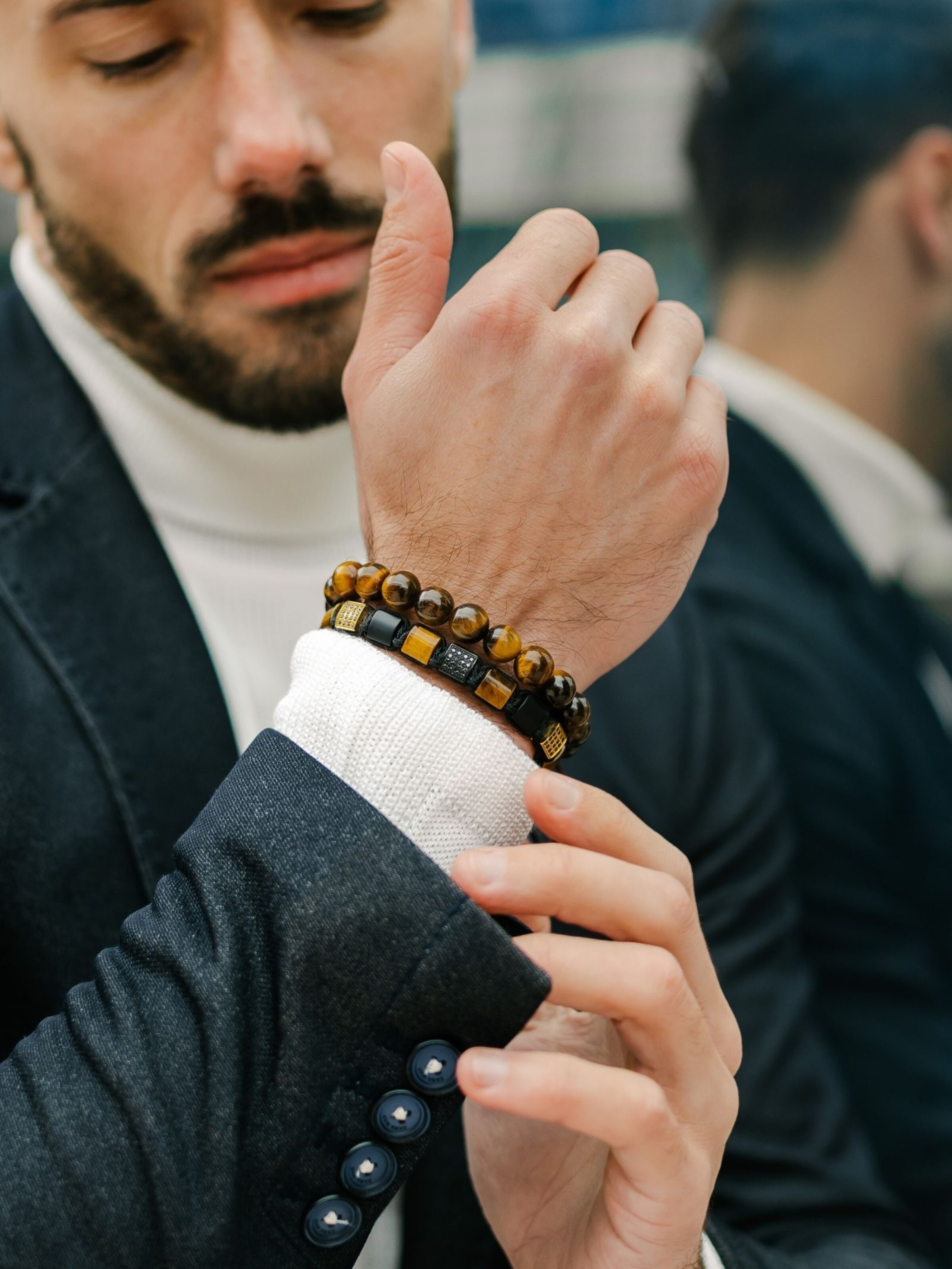 Bracelet 'Single-Bead' GT Collection en marron