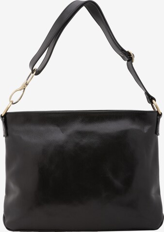 Borsa a spalla 'Borsa a Spalla Donna Pelle Vacchetta - Tracolla Regolabile e Zip' di I Fratelli in nero: frontale