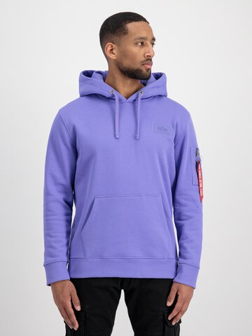 ALPHA INDUSTRIES Sweatshirt in Lila: predná strana