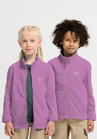 JACK WOLFSKIN Fleece Jacket in Purple: front
