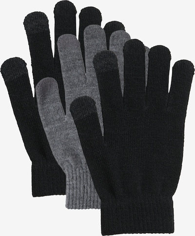 PIECES Klasične rukavice 'NEW BUDDY' u siva melange / crna, Pregled proizvoda