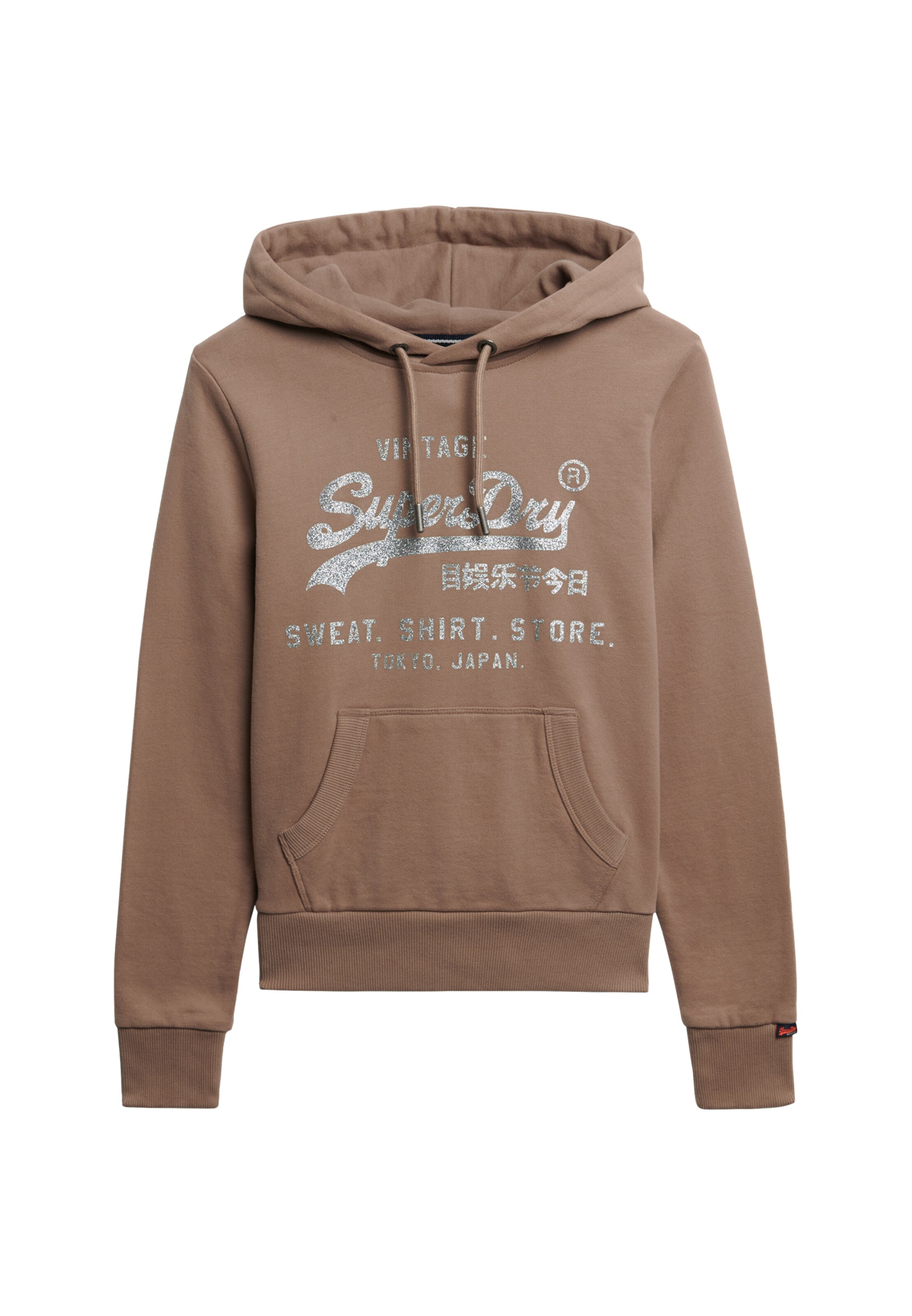 Superdry Sweatshirt in Beige: front