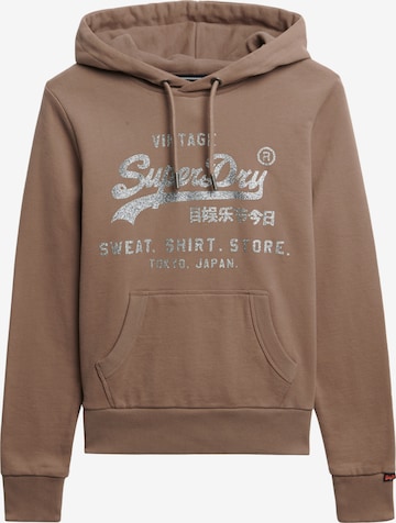Superdry Sweatshirt in Beige: front