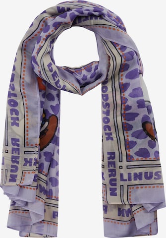 CODELLO Scarf 'PEANUTS' in Purple: front