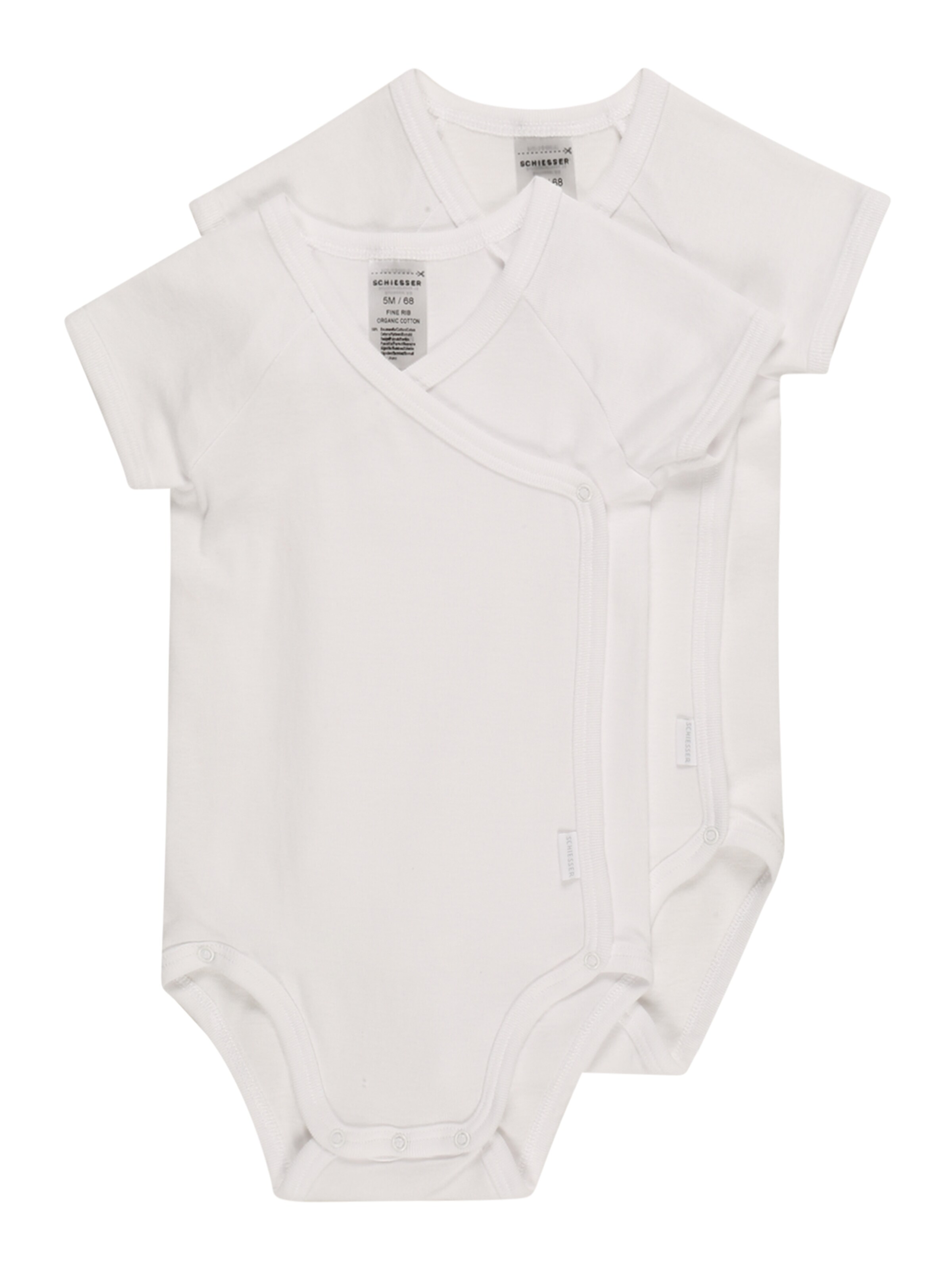 SCHIESSER - Pijama entero/body ' Original Classics ' en blanco: frente