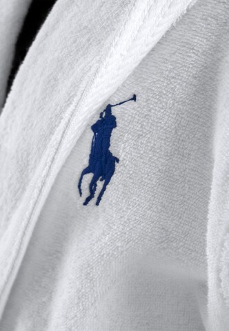 Ralph Lauren Home Long Bathrobe 'PLAYER' in White