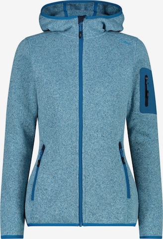 CMP Athletic Fleece Jacket in Blue: front