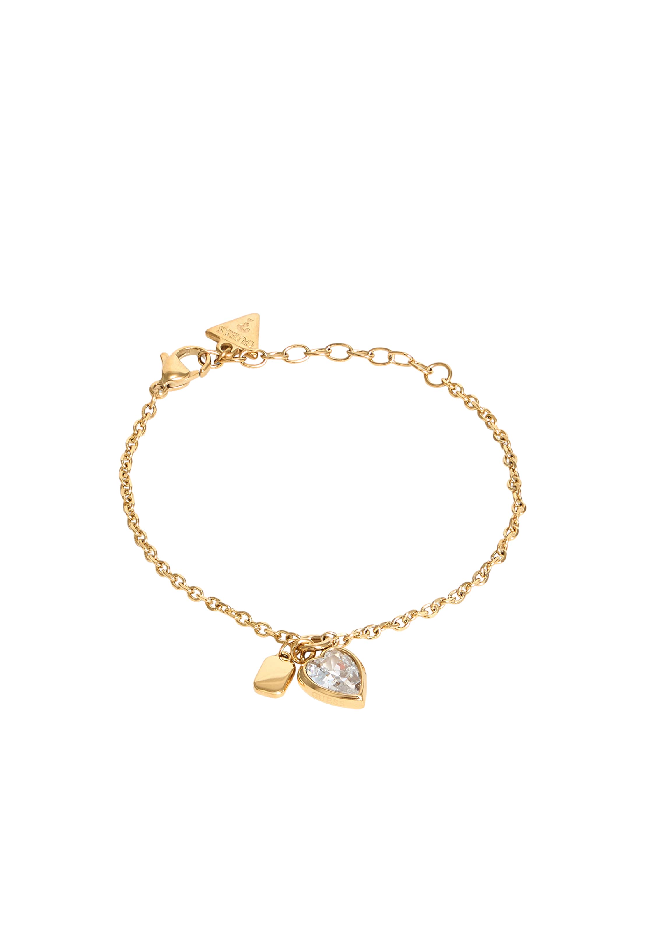 GUESS - Pulsera 'CRYSTAL LOVE' en oro: frente