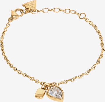 GUESS Armband 'CRYSTAL LOVE' in Goud: voorkant