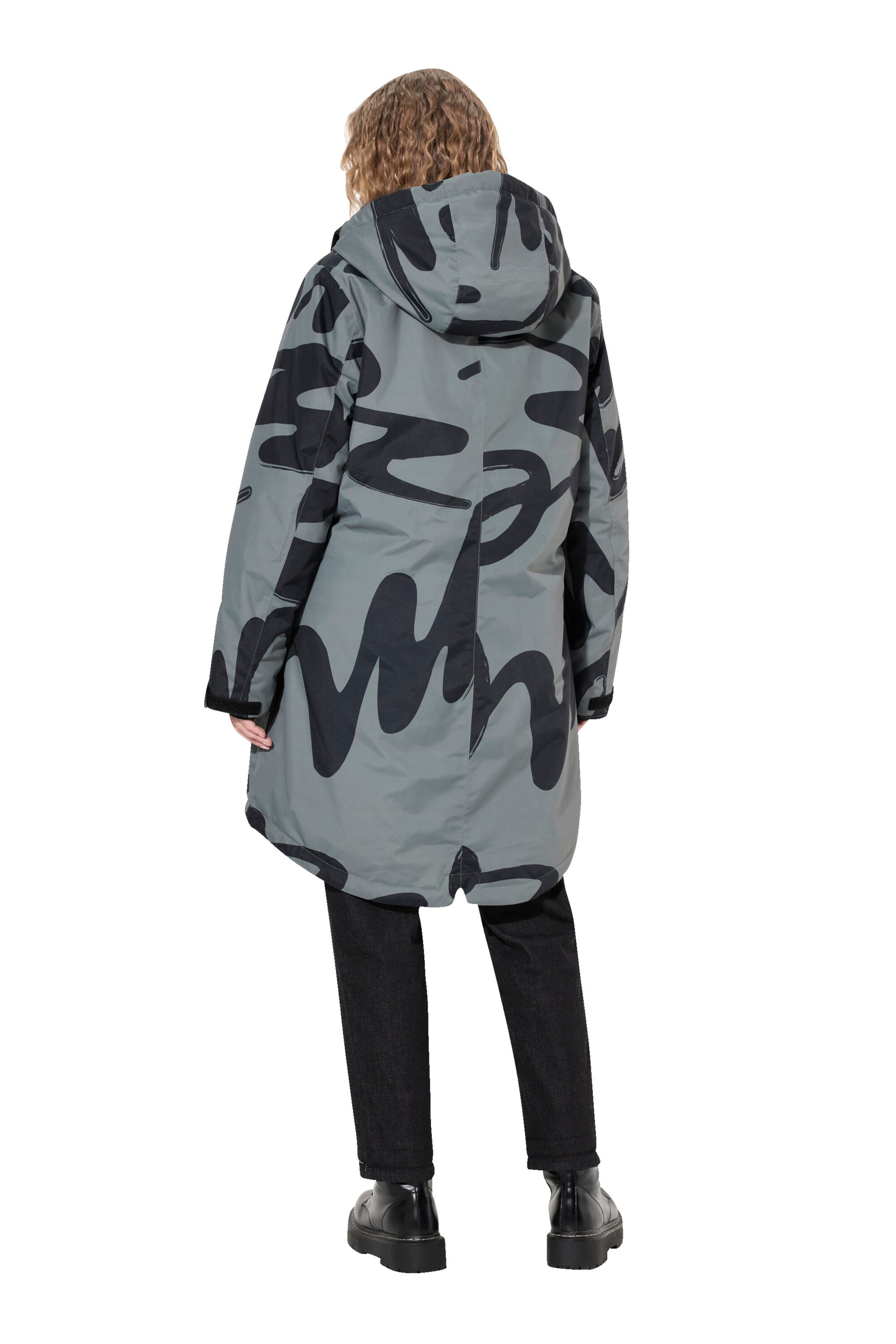 Ulla Popken Raincoat in Grey