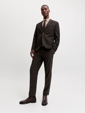 JACK & JONES Slimfit Bandplooibroek 'JPRMartin' in Bruin