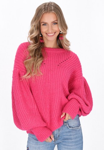 IZIA - Pullover em rosa: frente