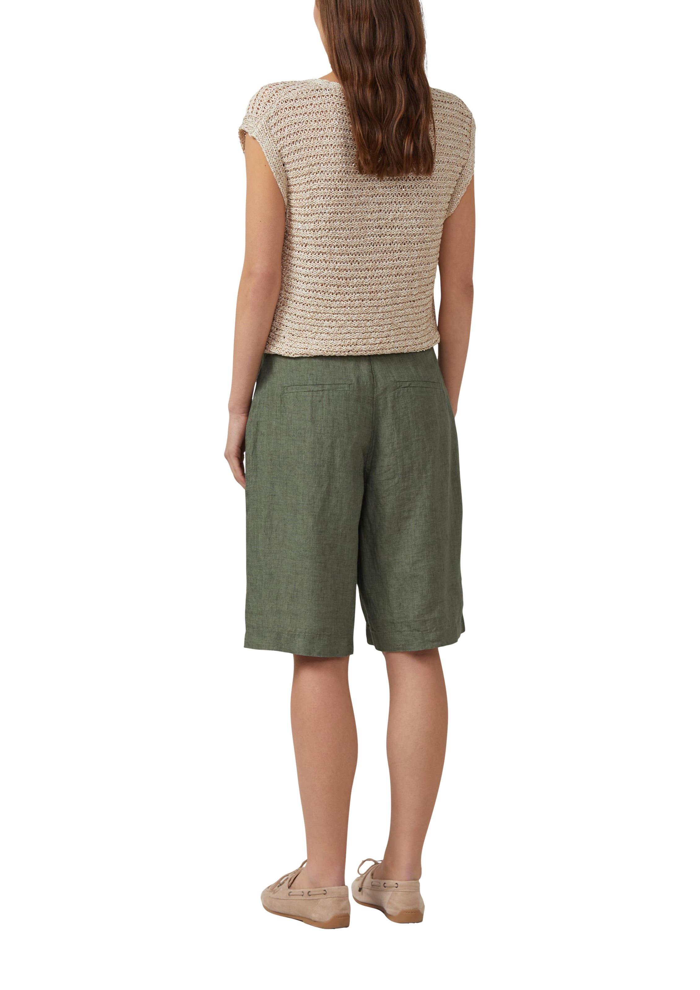 Wide Leg Pantalon s.Oliver en vert