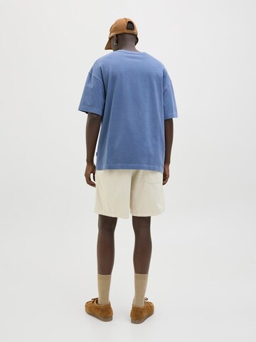 JACK & JONES Широки крачоли Панталон в бежово