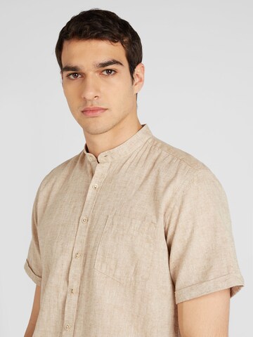 Jack's Regular fit Button Up Shirt in Beige