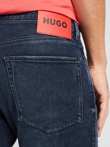 HUGO - Slimfit Calças de ganga '734' em azul