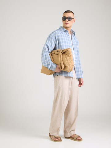 Woodbird Классический крой Рубашка 'Jong' в Синий