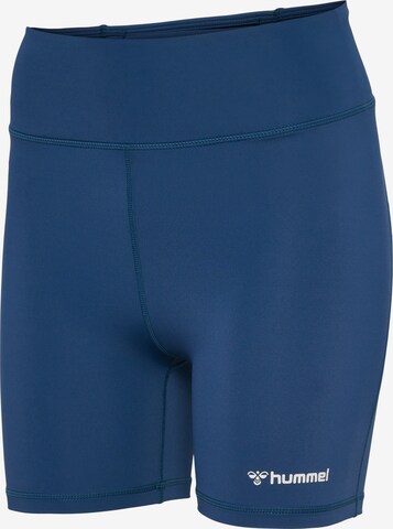 Hummel Slim fit Workout Pants 'Active' in Blue