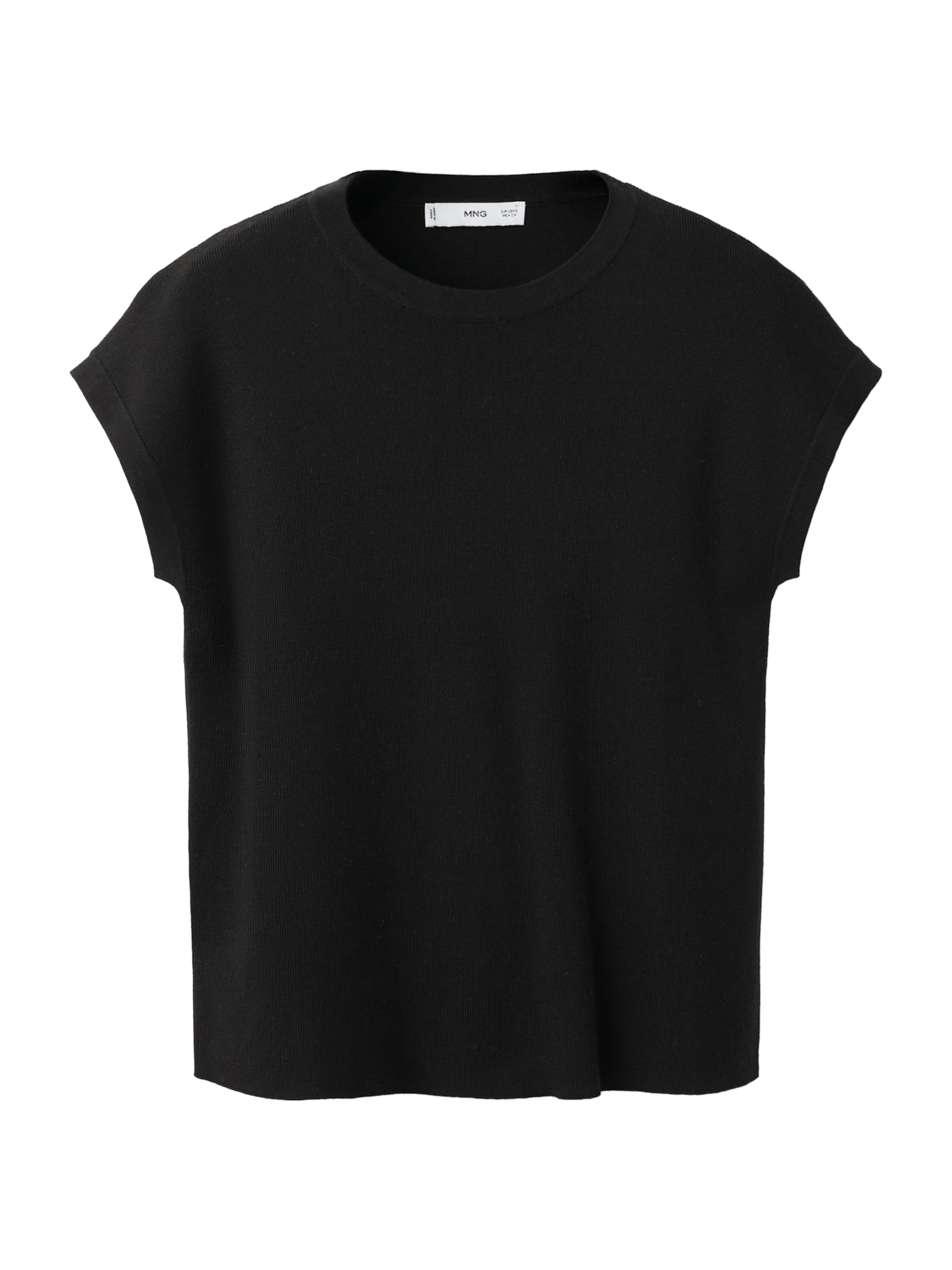 MANGO Svetr 'GARCIA' – černá: přední strana