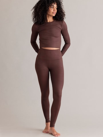Hey Honey - Skinny Leggings 'Always Dressed' en marrón