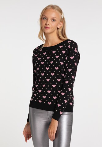 myMo at night Sweater in Black: front