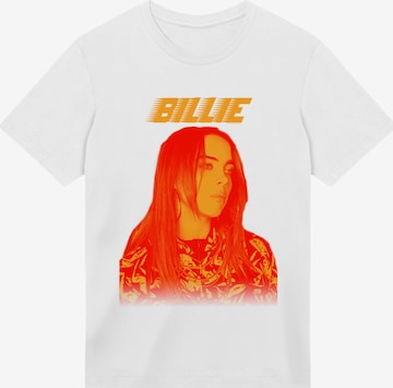 F4NT4STIC Shirt 'Billie Eilish Portrait' in White: front