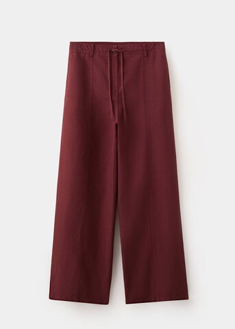 MANGO Wide leg Pants 'Ricardo' in Orange
