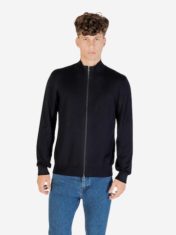 ARMANI EXCHANGE Gebreid vest in Blauw: voorkant